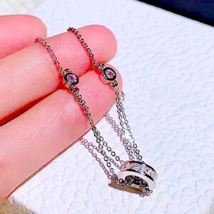 New Beautiful Bright Exquisite Silver Round Women Elegant Bracelet Jewelry